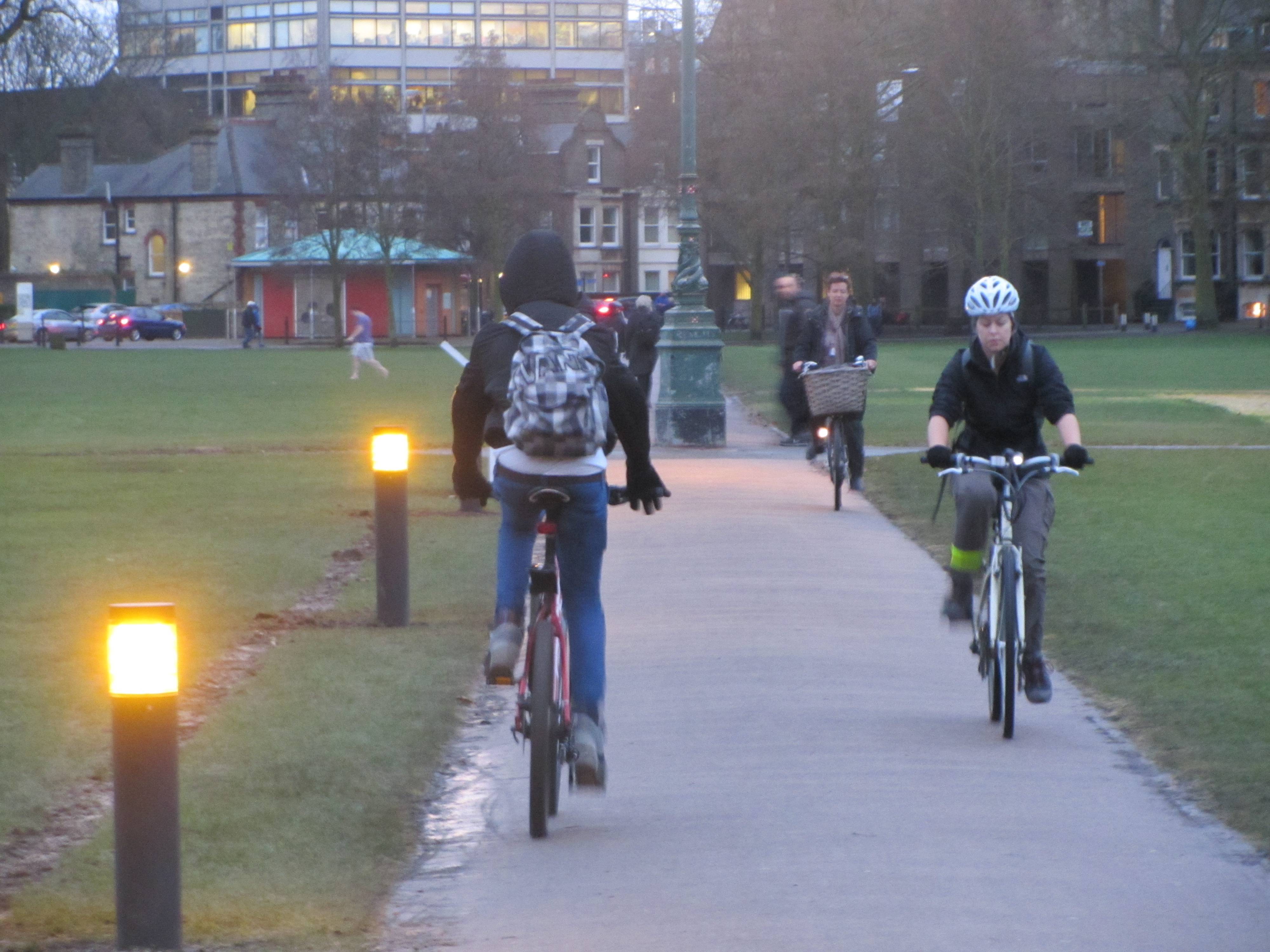 Parker's Piece lighting